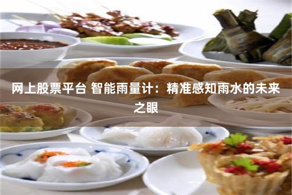 网上股票平台 智能雨量计：精准感知雨水的未来之眼