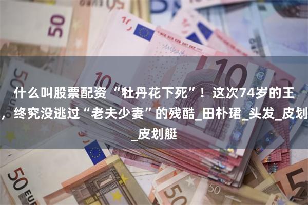 什么叫股票配资 “牡丹花下死”！这次74岁的王石，终究没逃过“老夫少妻”的残酷_田朴珺_头发_皮划艇
